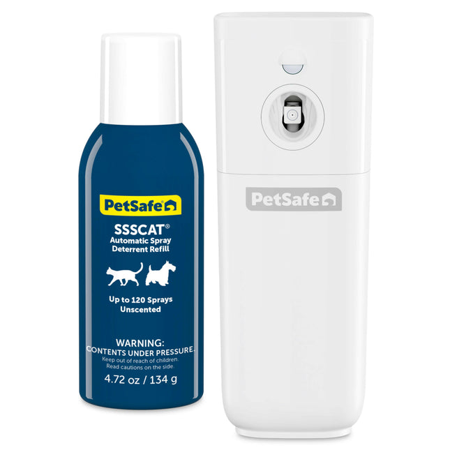 PetSafe SSSCAT Automatic Spray Pet Deterrent - dog and cat deterrent with motion sensor, odorless.