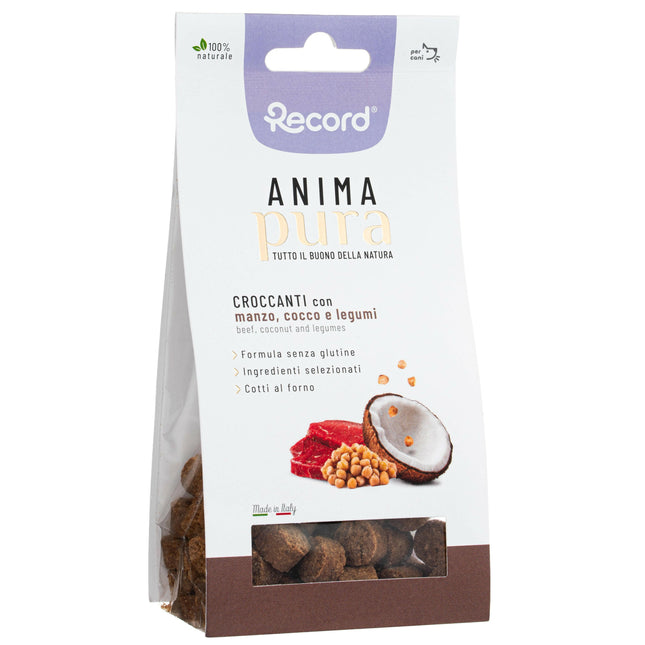 Anima Pura Beef, Coconut, and Legumes - Healthy Treats for Dogs, Beef with Coconut and Legumes.