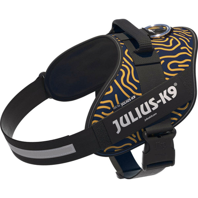 Julius - K9 IDC Powerharness Canyon - dog harness with reflectors, Canyon pattern.
