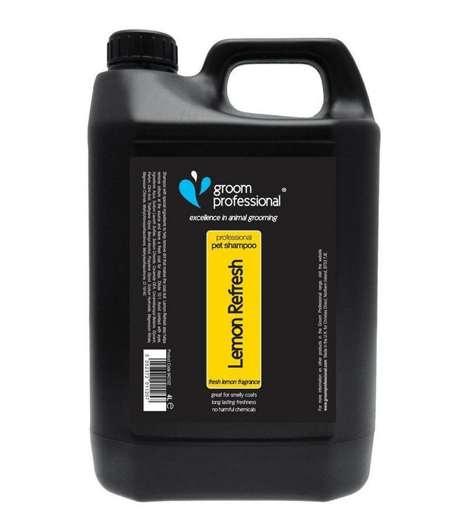 Groom Professional Lemon Refresh Shampoo - degreasing and deodorizing coat shampoo, concentrate 1:10.