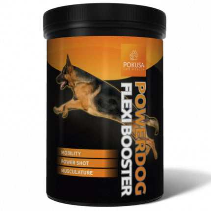 Pokusa PowerDog Flexi Booster - natural supplement for active dogs supporting the musculoskeletal system.