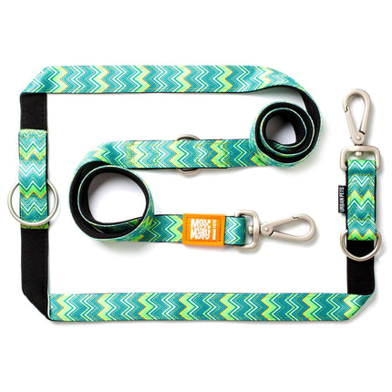 Max&Molly Multi-Leash Vintage - Adjustable Leash for Dogs, Interesting Pattern, 200cm.