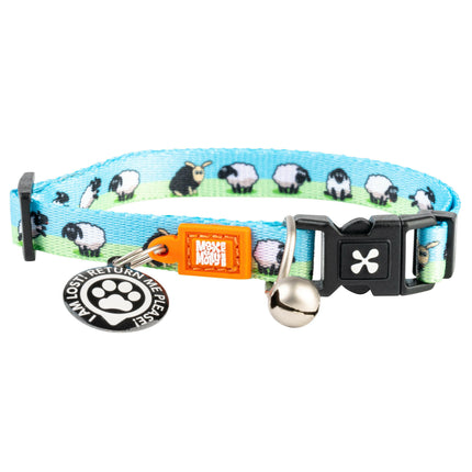 Max&Molly GOTCHA! Smart ID Cat Collar Sheep - colorful collar for cats with a smart Tag pendant.