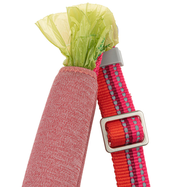 Hurtta Adjustable Leash Eco Rosehip - adjustable leash with padded handle, pink.