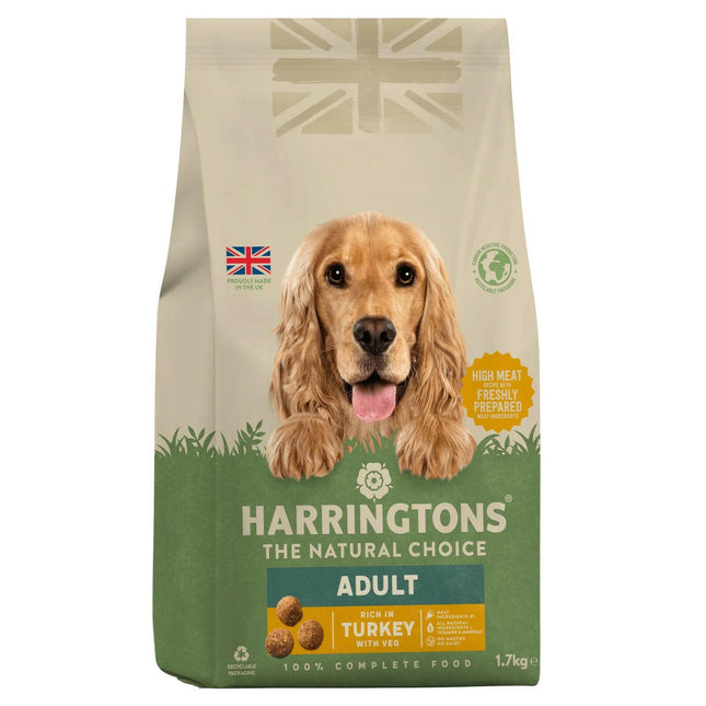 Harringtons Turkey & Veg - dry dog food with turkey and vegetables - PROMOTION due to best before date of 30.01.2025.