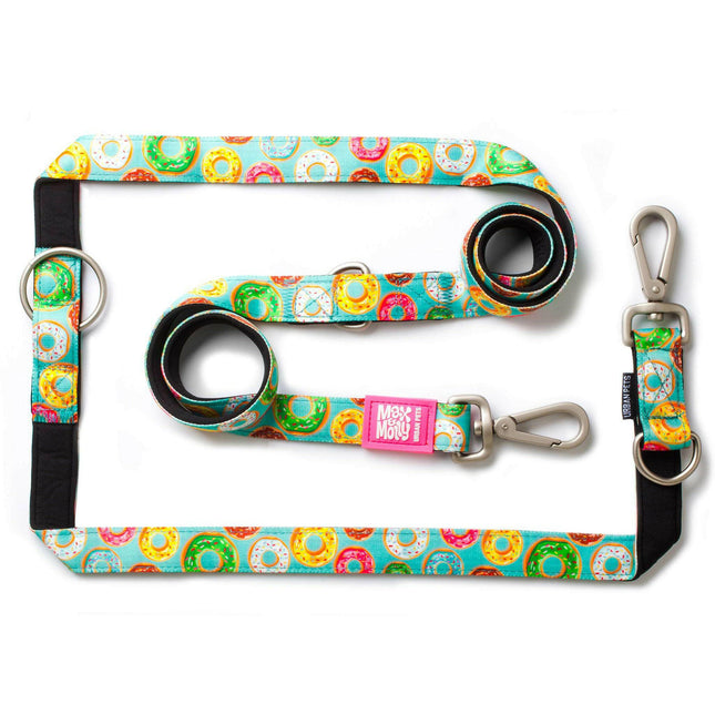 Max & Molly Multi-Leash Donuts - adjustable leash for dogs, interesting pattern, 200cm.