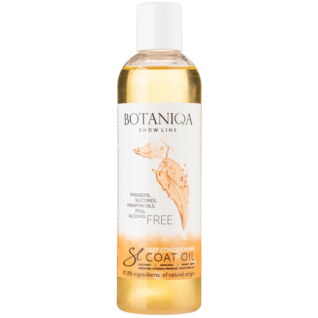 Botaniqa Show Line Deep Conditioning Coat Oil - nourishing oil that protects dog fur from tangling.
