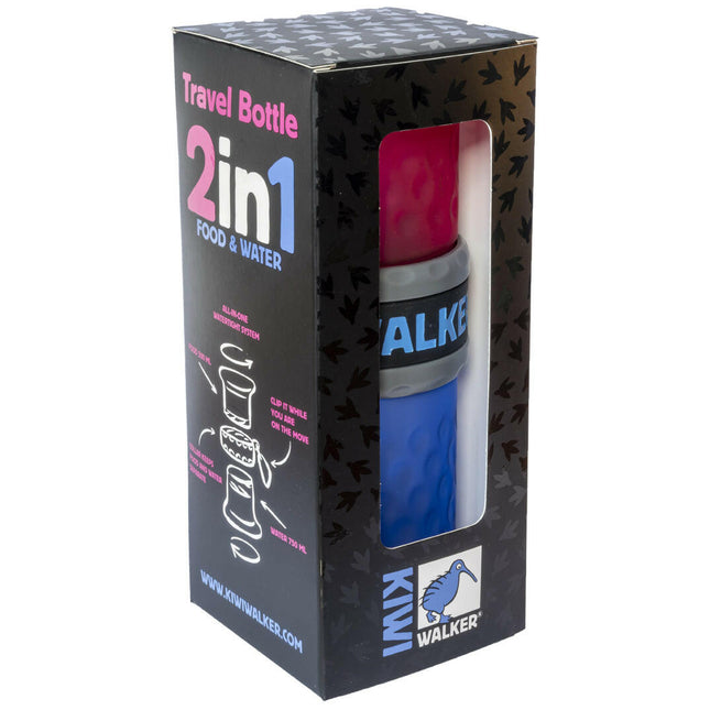 Kiwi Walker 2in1 Food & Water - travel bottle for dog and cat food and water.