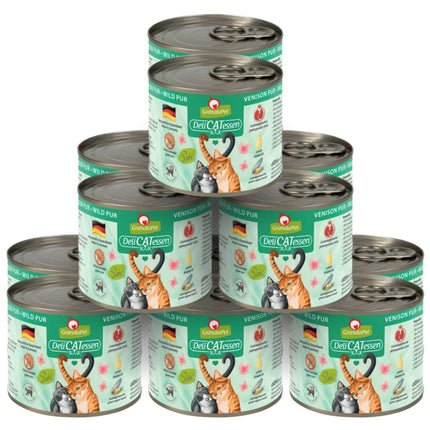 GranataPet DeliCatessen Venison Pur - grain-free wet food for cats, venison.
