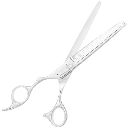 Geib Yoshi Lefty Thinner Scissors - single-sided straight thinning scissors for left-handed users, made of Japanese steel, 38 teeth