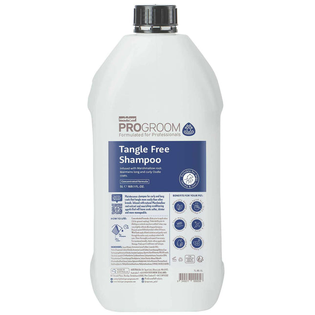 ProGroom Tangle Free Shampoo - shampoo for long and curly fur of dogs and cats, facilitates detangling, concentrate 1:6.