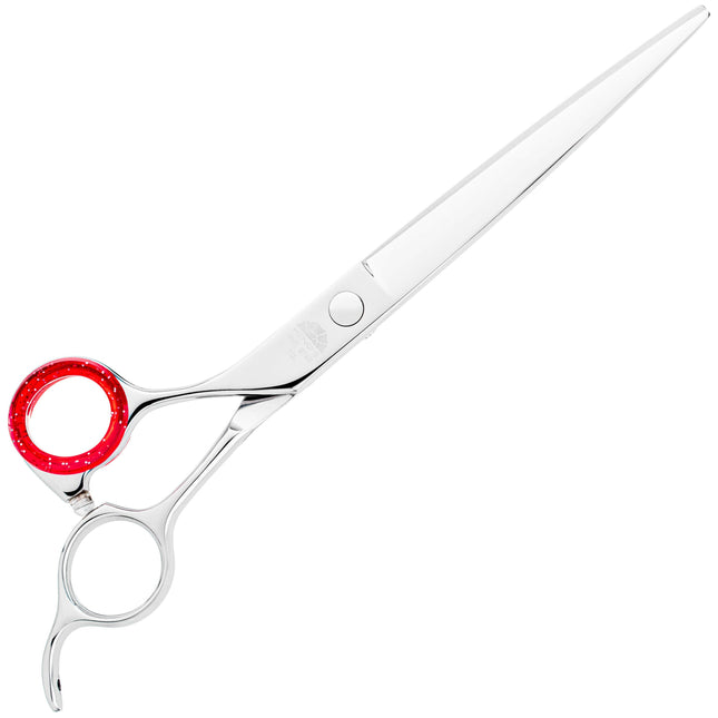 Kenchii Five Star Left Offset Scissor - grooming scissors, straight, for left-handed users.