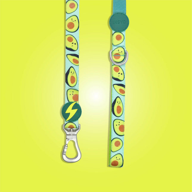 Dashi Avocado Cat Harness + Leash - harness and leash set for cats, avocado pattern.