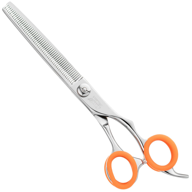 P&W Speed Master Curved Thinning - professional, sturdy curved thinning shears with 54 teeth, recommended for Asian Style..