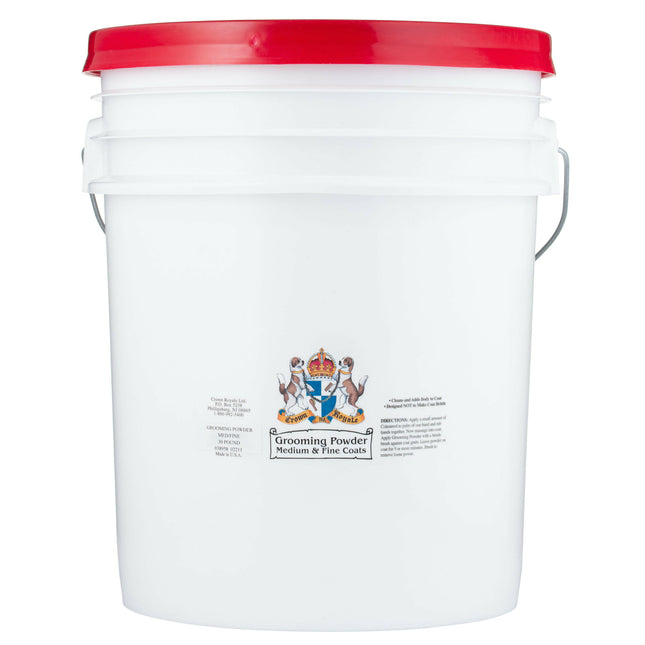 Crown Royale Grooming Powder for Medium & Fine Coats - grooming powder for thin and medium dog fur.