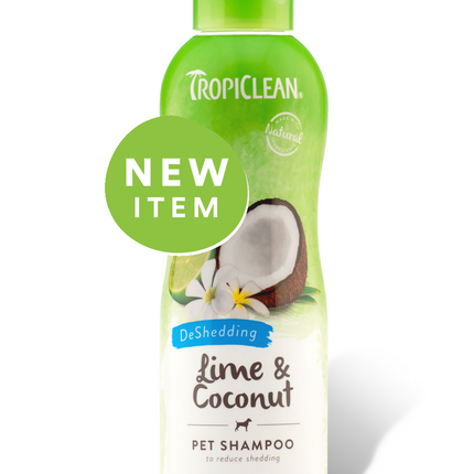 Tropiclean Shed Control & Coconut Pet Shampoo - dog shampoo that reduces shedding..