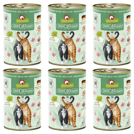 GranataPet DeliCatessen Venison Pur - grain-free wet food for cats, venison.