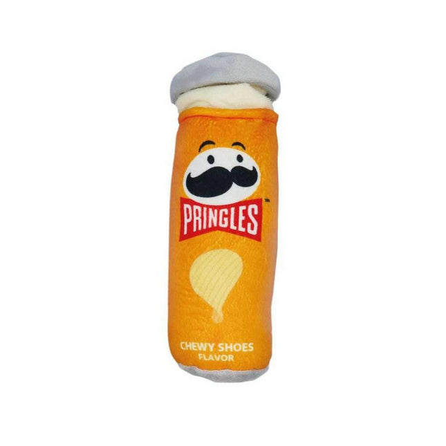 Record Pringles Dog Plush Toy - plush toy for dogs, chips, with squeaker.