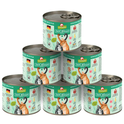 GranataPet DeliCatessen Venison Pur - grain-free wet food for cats, venison.