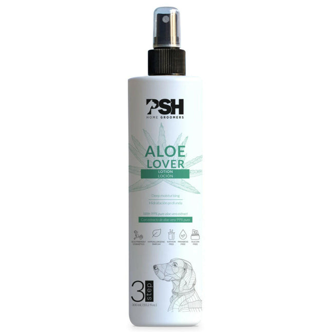 PSH Daily Beauty Aloe Lover Mist - aloe-based, lightweight moisturizing conditioner for dogs and cats, no rinse needed.