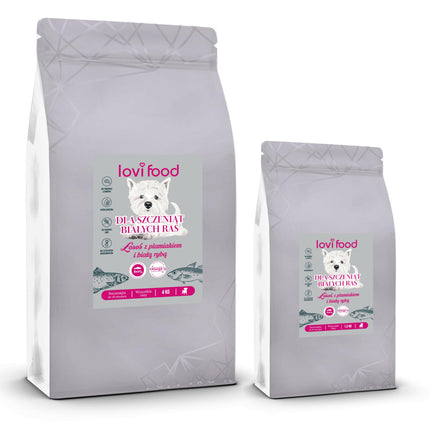 Lovi Food Salmon with Pollock and White Fish - Grain-Free Food for White Breed Puppies - 2x.