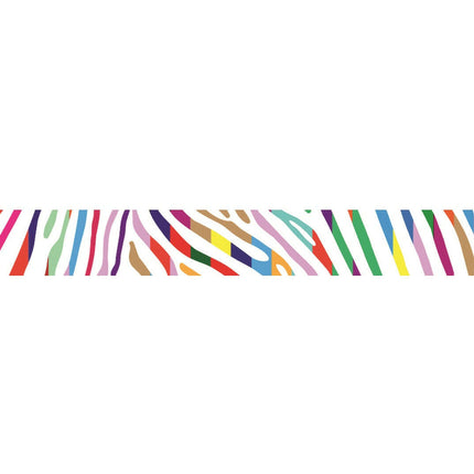 Max&Molly GOTCHA! Smart ID Cat Collar Magic Zebra - colorful collar for cats with a smart Tag pendant, rainbow zebra pattern.
