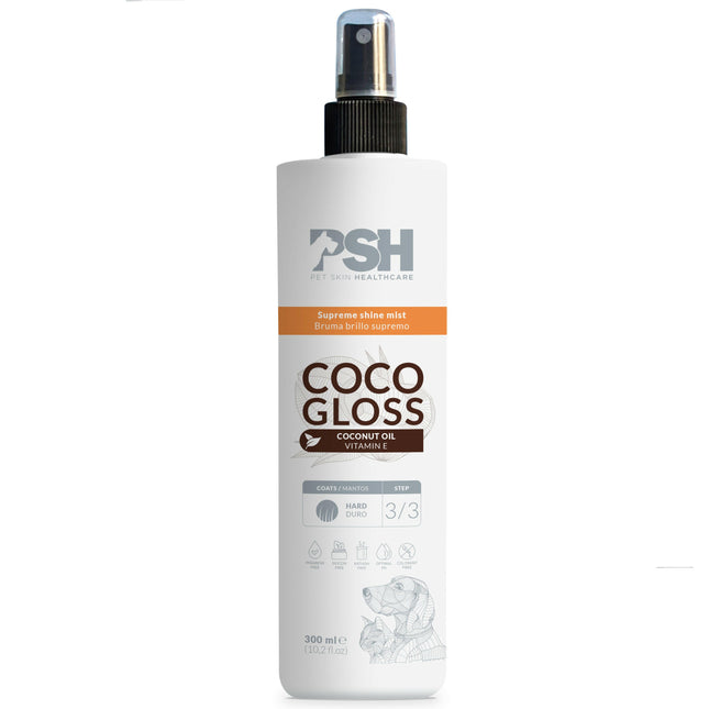 PSH Daily Beauty Coco Gloss Mist - lightweight leave-in conditioner for coarse and rough fur of dogs and cats.
