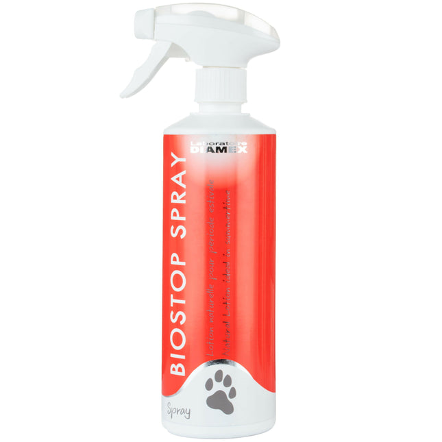 Diamex BioStop Spray - protective preparation for animals, with essential oils, against insects.