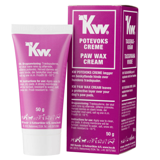 KW Paw Wax Cream - protective and regenerating cream for dog paws, with beeswax.