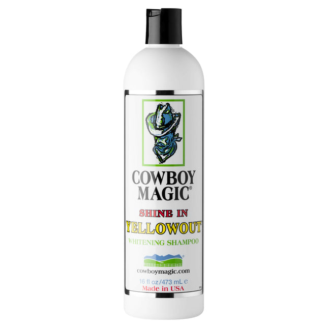 Cowboy Magic Shine In Yellowout Whitening Shampoo - shampoo that reduces yellowing and enhances the natural color of the coat.