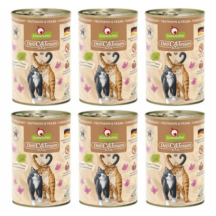 GranataPet DeliCatessen Turkey & Pheasant - grain-free wet food for cats, turkey and pheasant.