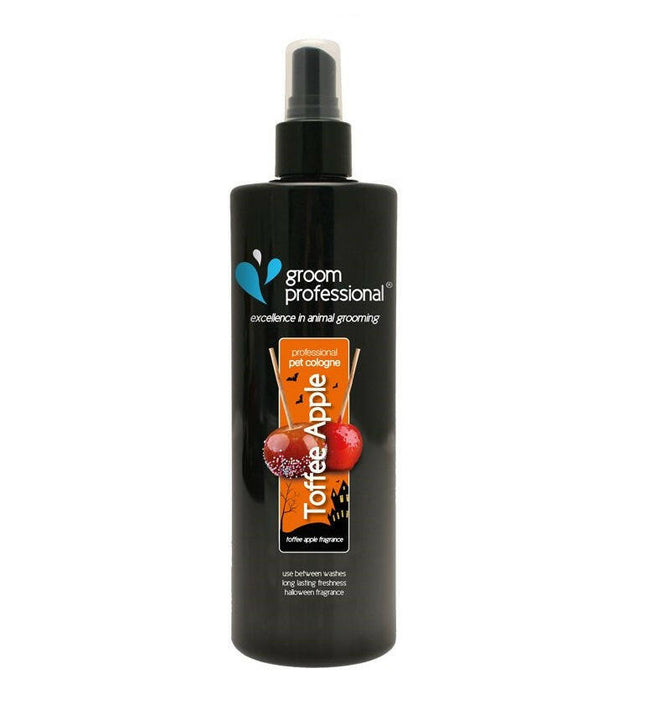 Groom Professional Toffee Apple Cologne - perfumed water for dogs with a caramel apple scent.