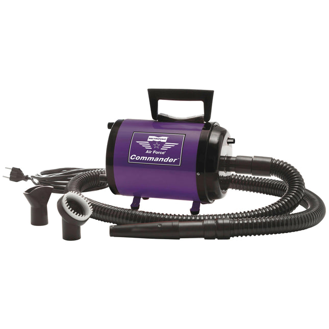 MetroVac Air Force Commander Purple - powerful and convenient tabletop dryer with adjustable airflow and metal housing.