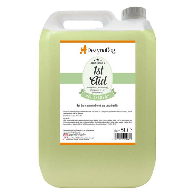 DezynaDog Magic Formula First Aid Shampoo - moisturizing, cleansing, and regenerating coat shampoo, concentrate 1:10.