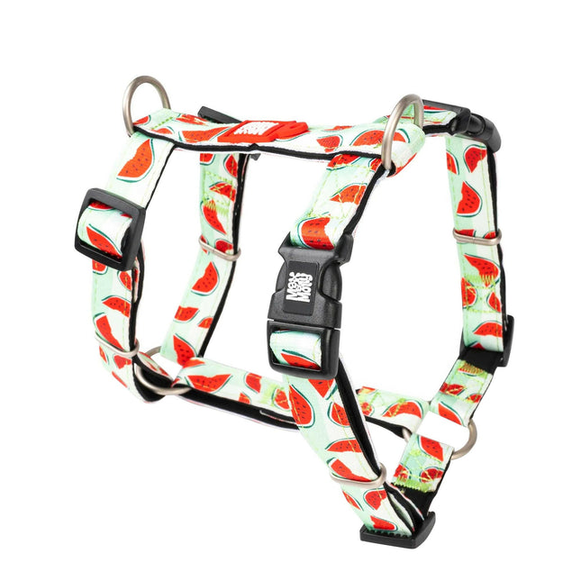Max&Molly H - Watermelon Harness - colorful harnesses for dogs and puppies, adjustable.