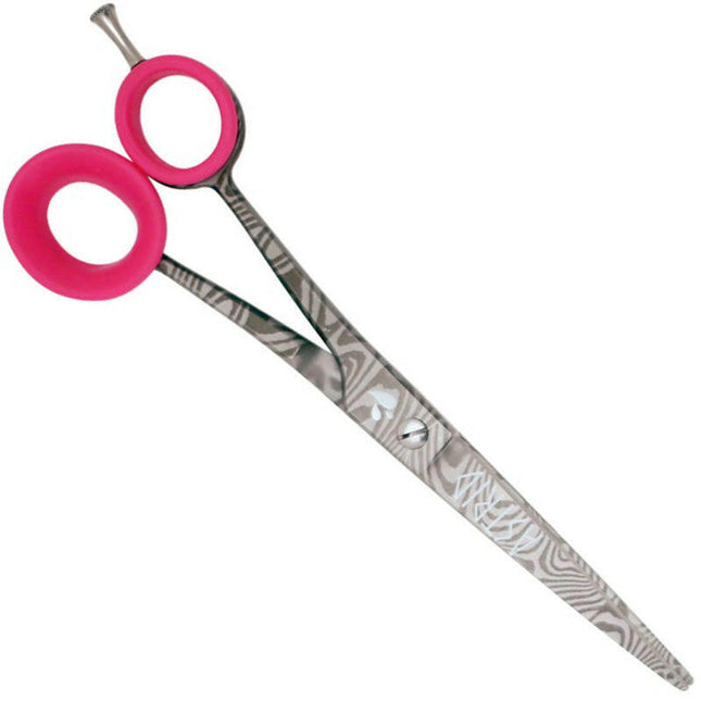 Groom Professional Astrid Left Curved Scissor - scissors for left-handed individuals, curved with micro-grinding, 17.5cm.