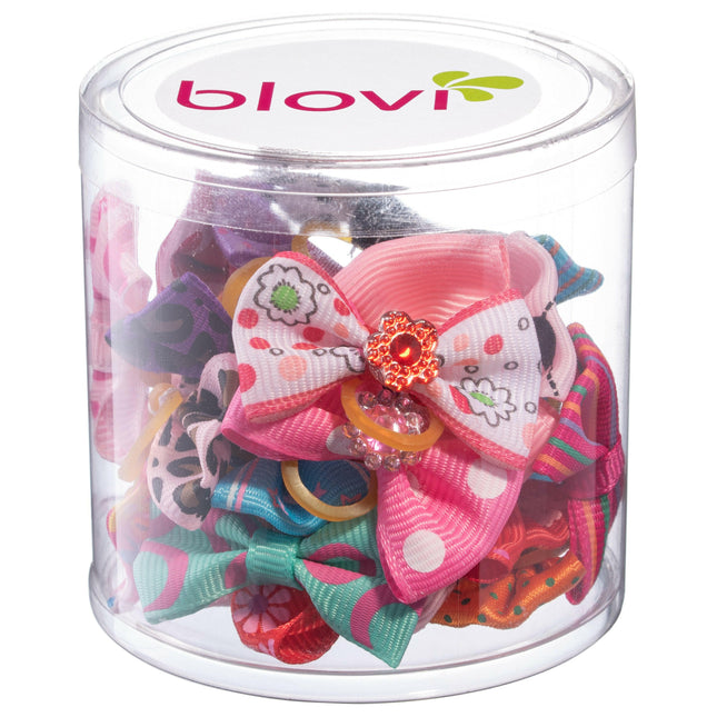 Bow Tie Hair Ties for Dogs Blovi pcs., mix of patterns.