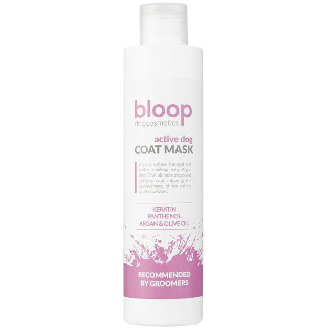 Bloop Active Dog Coat Mask Keratin - smoothing mask for dogs, facilitates detangling.