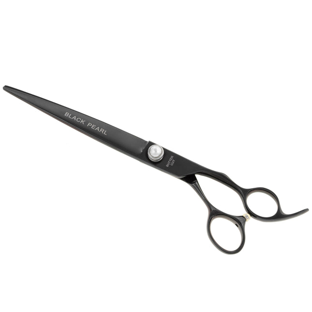 Geib Black Pearl Straight Scissors - professional straight scissors made of cobalt steel.