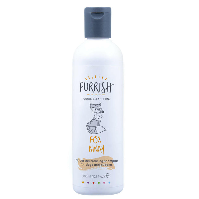 Furrish Fox Away Shampoo - dog shampoo that eliminates strong odors of urine and feces.
