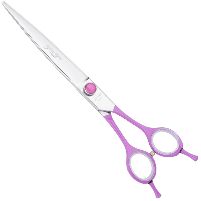 Geib Gator Gear Straight Scissors - lightweight grooming scissors with micro-serration, straight.