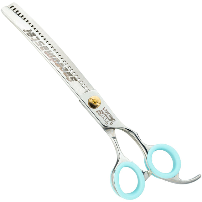P&W Speed Master Curved Chunker - professional, sturdy curved thinning shears with 32 teeth, recommended for Asian Style..