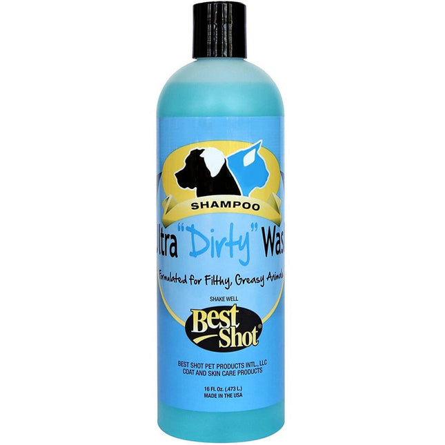 Best Shot Ultra Dirty Wash Shampoo - deep cleansing, efficient shampoo for very dirty dog and cat fur, concentrate 1:24.