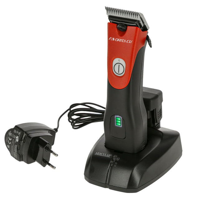 Aesculap Favorita CLi Red - sturdy, cordless clipper with a brushless motor, without blade.