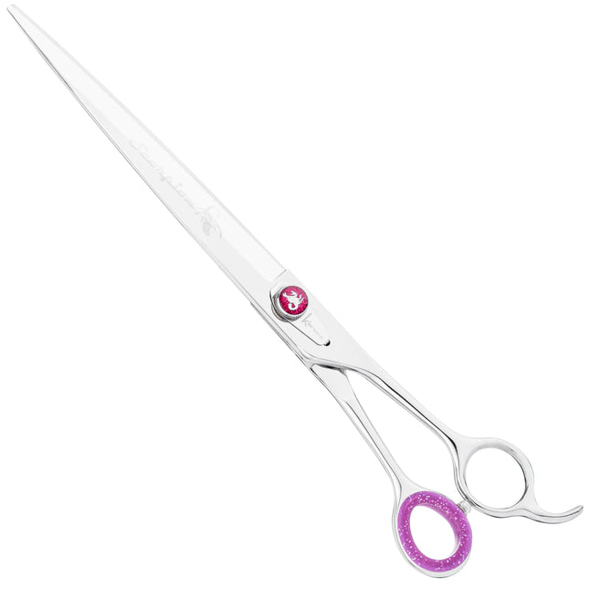 Kenchii Scorpion Straight Scissors - professional grooming scissors with an ergonomic handle, straight.