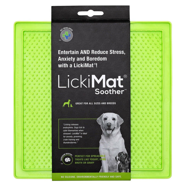 LickiMat Classic Soother - licking mat for dogs, raised pattern.
