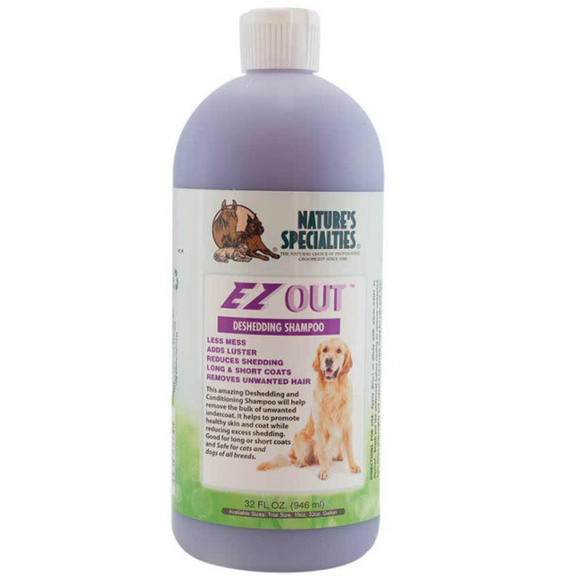 Nature's Specialties EZ Out Shampoo - undercoat removal support shampoo for dogs and cats, concentrate 1:16.