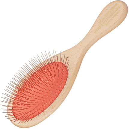 Mars Professional Grooming Brush - sturdy brush with metal pins and wooden handle.