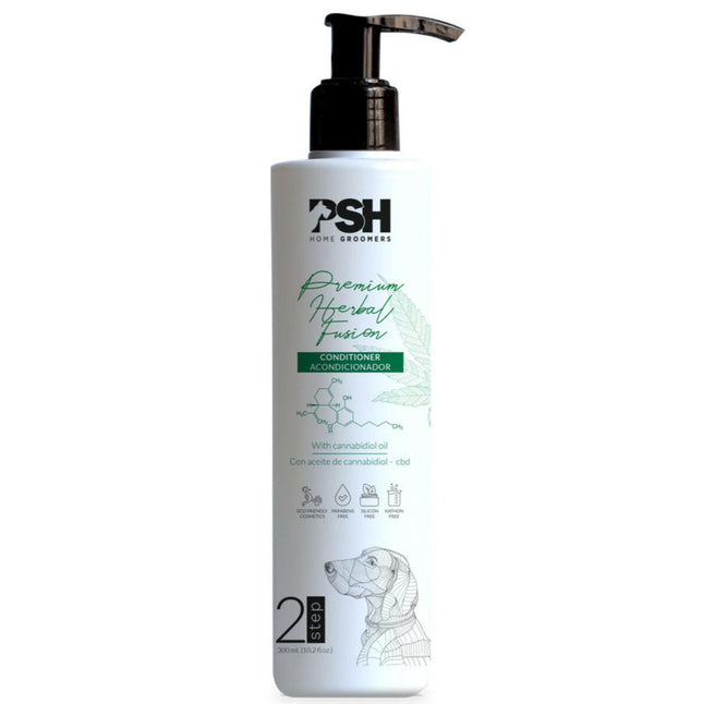 PSH Home Premium Herbal Fusion Conditioner - Dog Conditioner with Hemp Oil.