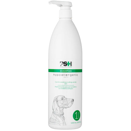 PSH Hypoallergenic Ritual Shampoo - dermatological shampoo for sensitive dog skin.